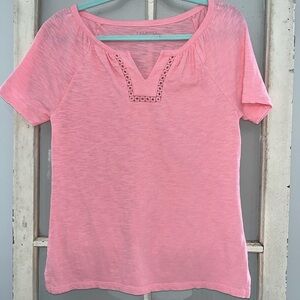 Talbots P pink v-neck